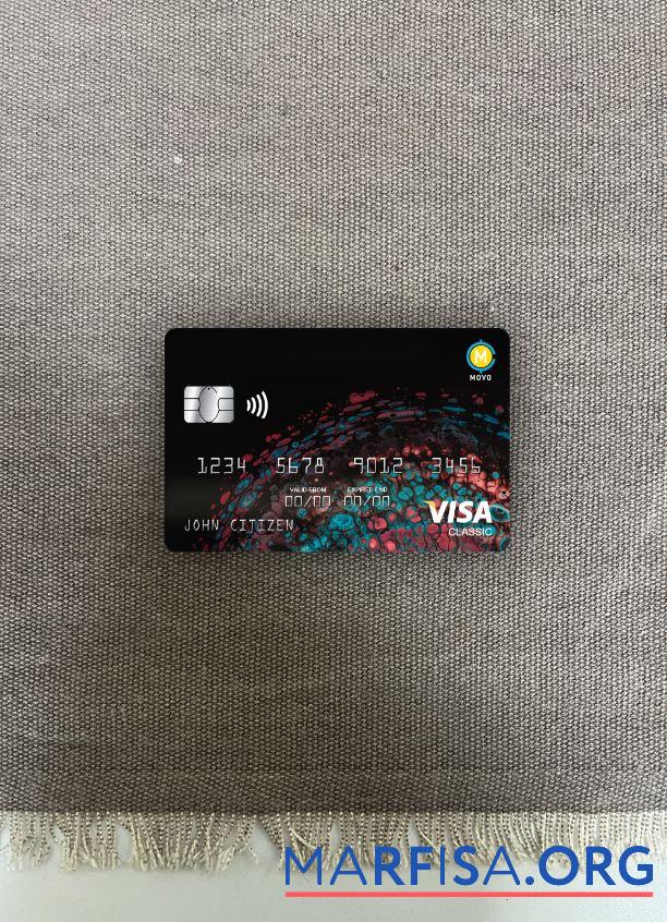 Downloadable USA MOVO bank visa classic card photolook front real example